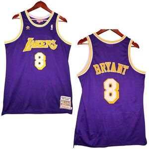 Kobe Bryant #8 Lakers Jersey 48 XL Mitchell Ness Swingman Purple NBA